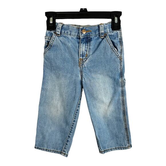 Children’s Place Boys size 24 Months Toddler Carpenters Denim Play Jeans - Picture 1 of 7
